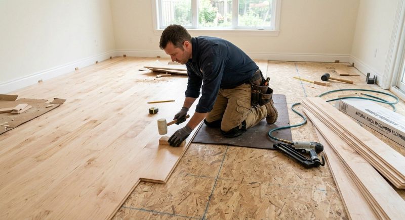Birch Floor Installation in Vero Beach, FL