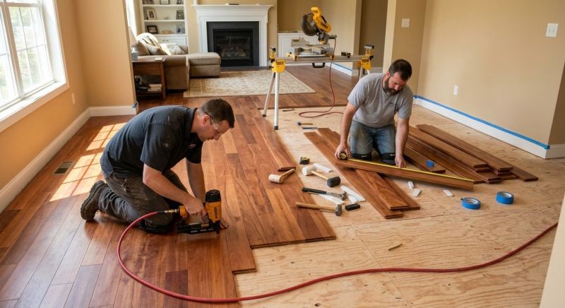 Cherry Floor Installation in Indian River County, FL