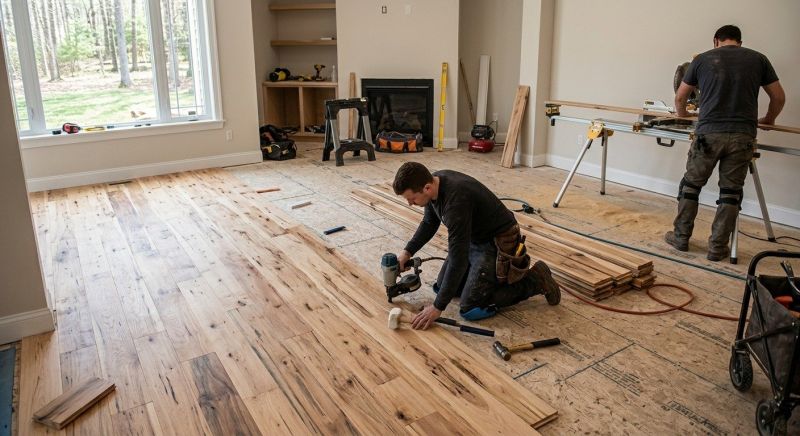 Hickory Floor Installation in Vero Beach, FL