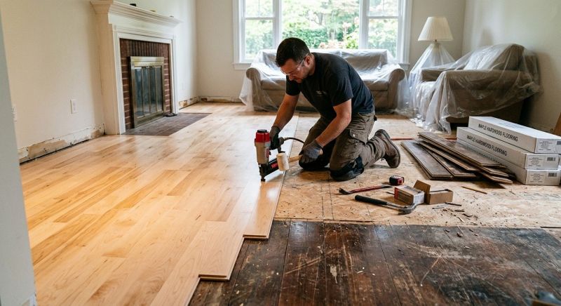 Maple Flooring Installation in Grant, FL