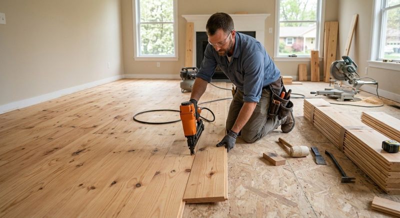 Pine Floor Installation in Vero Beach, FL