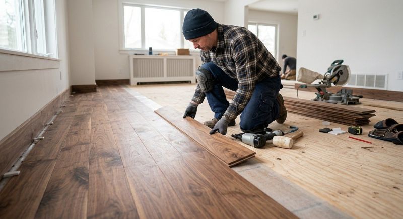 Walnut Flooring Installation in Vero Beach, FL