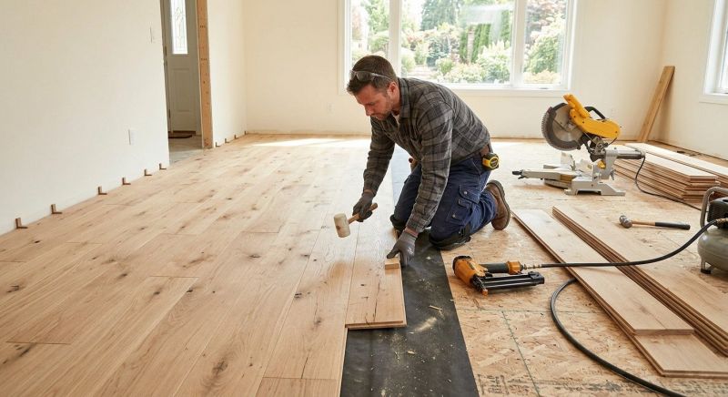 White Oak Floor Installation in Vero Beach, FL