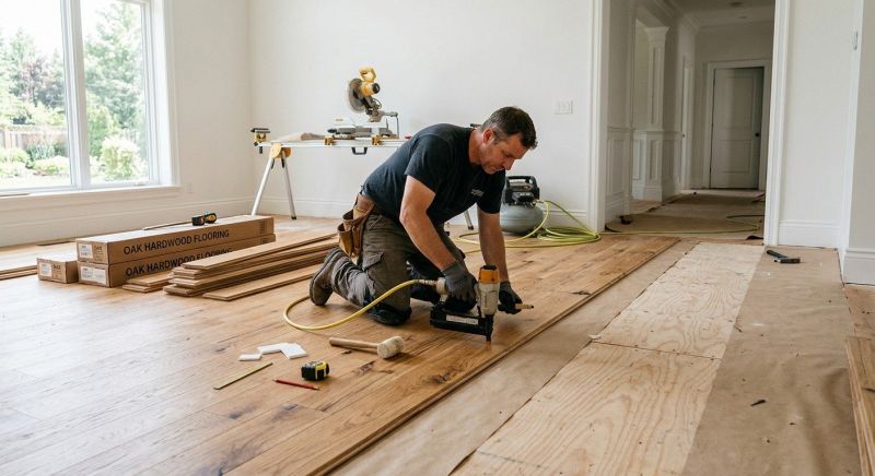 White Oak Floor Installation in Vero Beach, FL